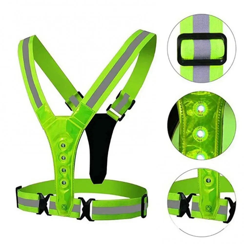 LED Running Vest Reflective Gl - Reflective Vest Cycling review and price