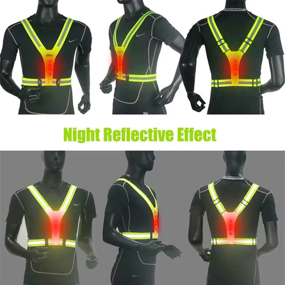 LED Running Vest Reflective Gl - Reflective Vest Cycling review and price