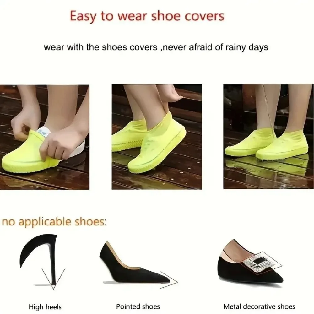 Thick Silicone Rain Boot Cover - Waterproof Cycling Commute review and price