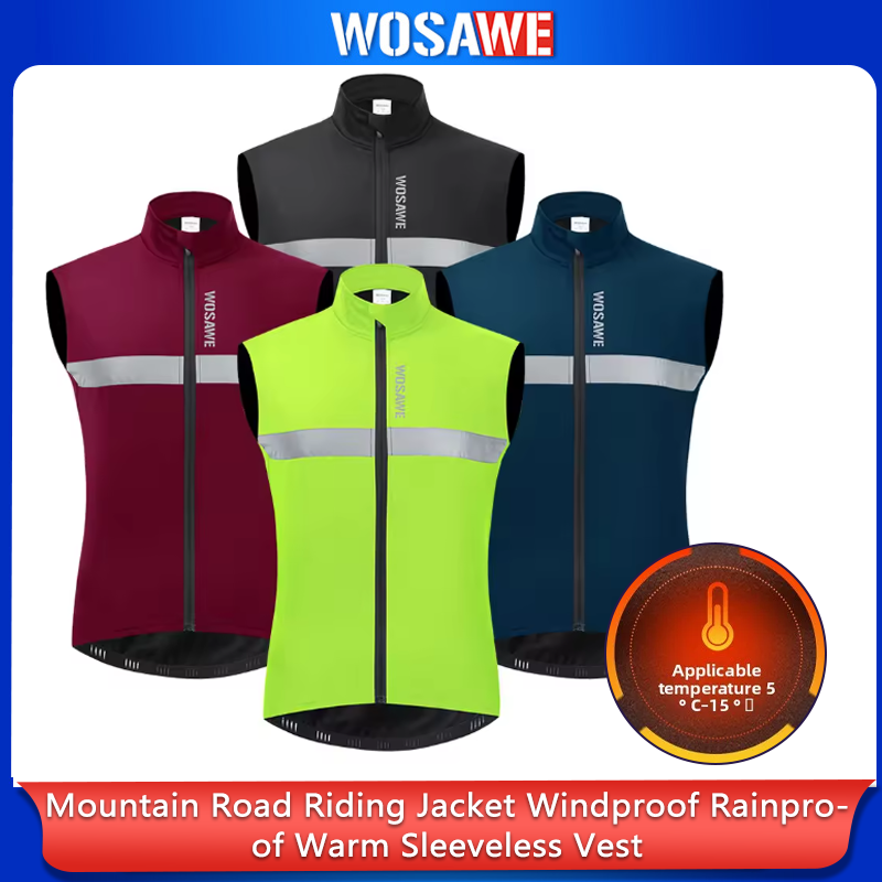 WOSAWE Men Cycling Vest Winter - Reflective Vest Cycling review and price