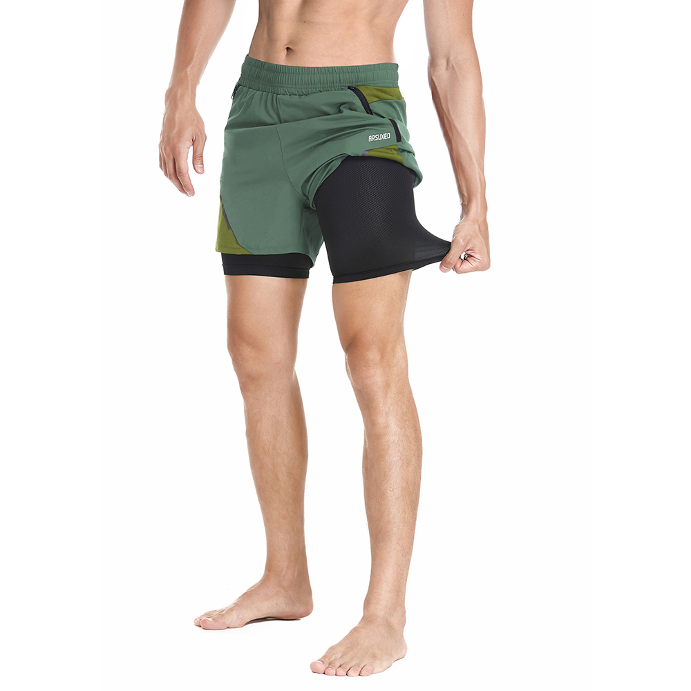 ARSUXEO Sports Shorts Men 2 In - Cycling Commuter Pants review and price