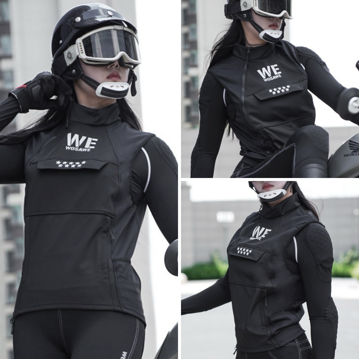 WOSAWE Winter Motorcycle Ridin - Reflective Vest Cycling review and price