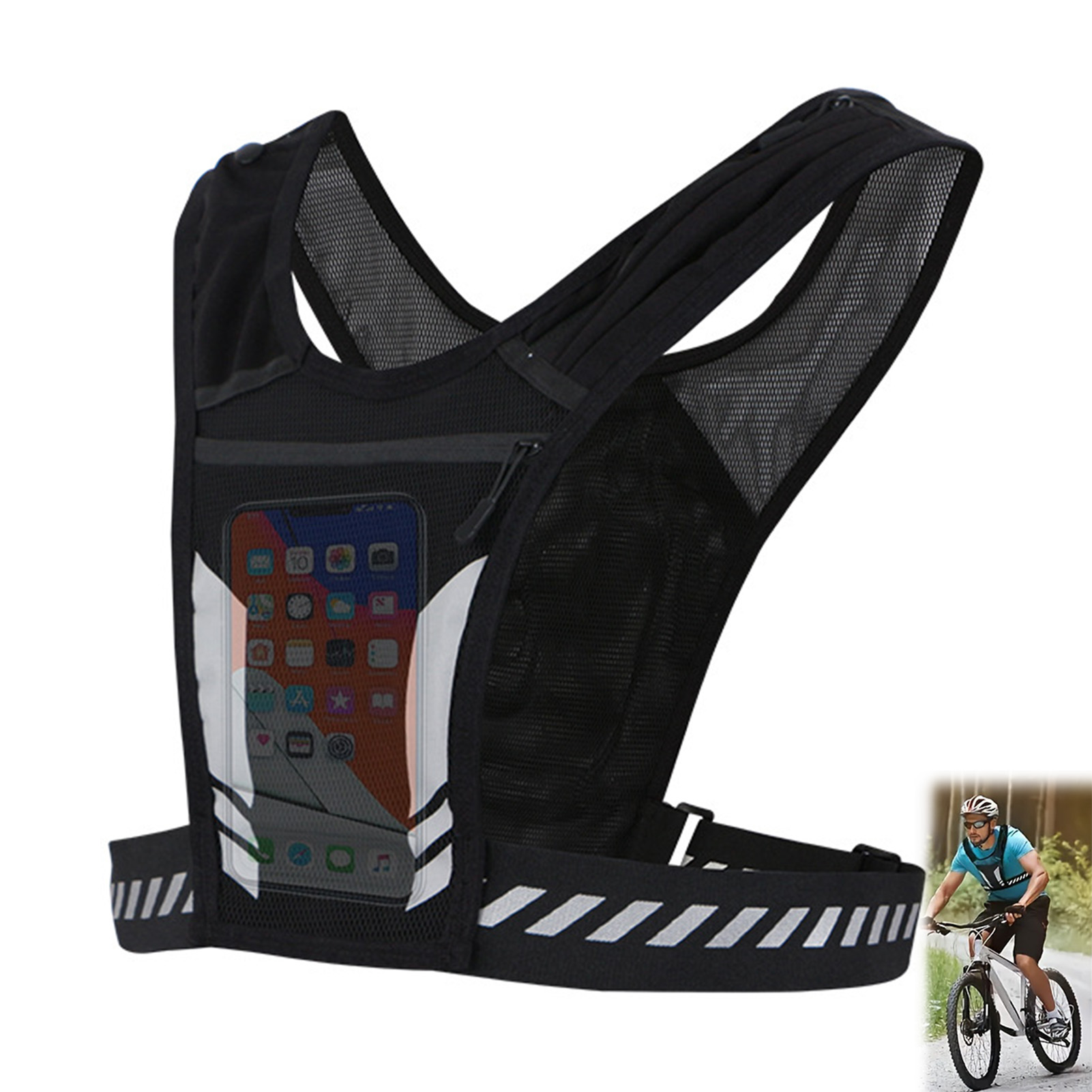 Sport Vest Phone Bag Reflectiv - Reflective Vest Cycling review and price